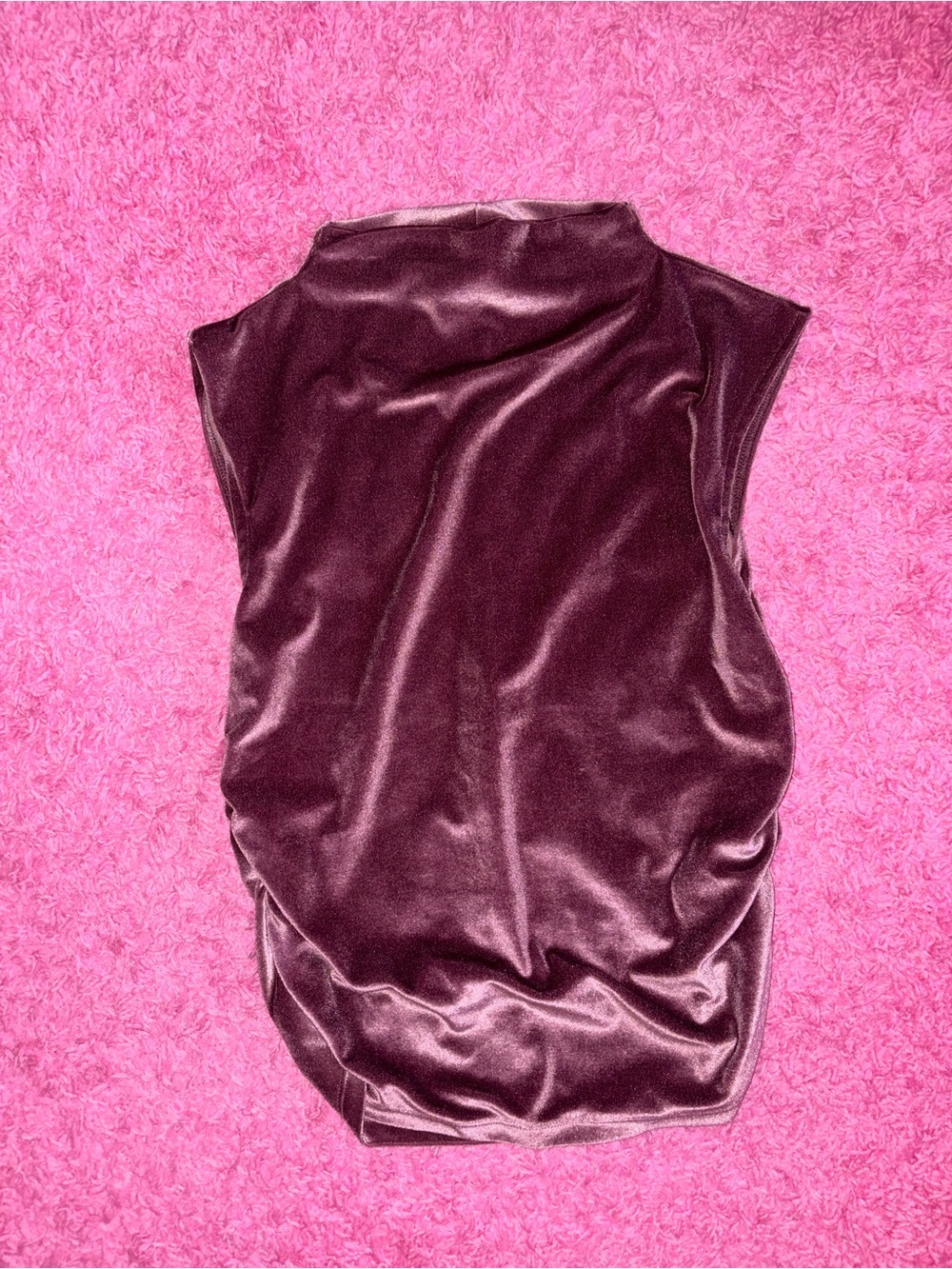 Dark Purple Velvet Blouse